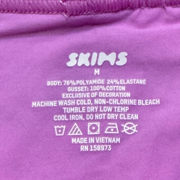 Skims Fits Everybody Logo Boyshort Underwear M Pink NWT - Picture 3 of 3